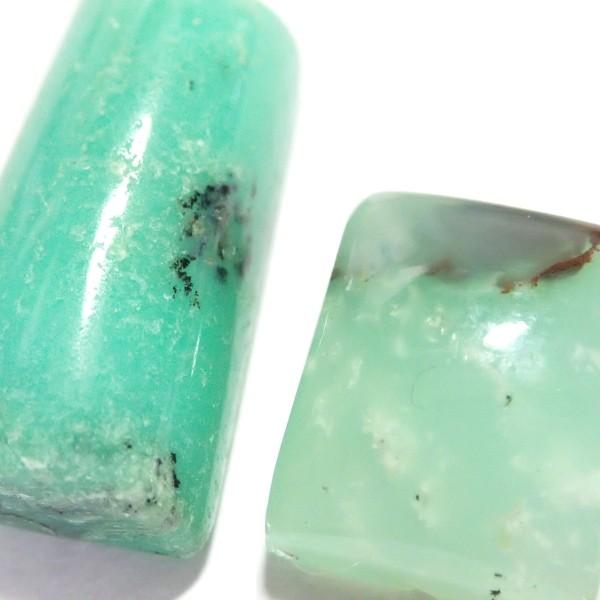 30383-『天然石ルース』　クリソプレーズ（ホール無）　約２０ｘ１１/１３ｘ１１mm（４．３ｇ）　２個/１セット |  | 03