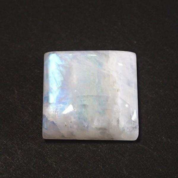 30390-『天然石ルース』　レインボームーンストーン（ホール無）　約２２ｘ１９mm（６．９ｇ）　１個 | 