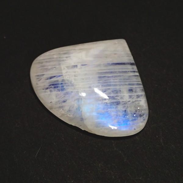 30391-『天然石ルース』　レインボームーンストーン（ホール無）　約３０ｘ２５mm（７．１ｇ）　１個 |  | 01