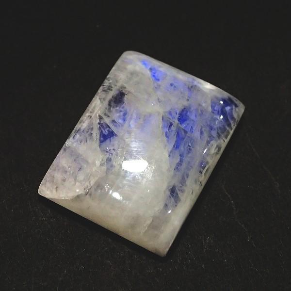 30392-『天然石ルース』　レインボームーンストーン（ホール無）　約２７ｘ２０mm（８．１ｇ）　１個 |  | 01