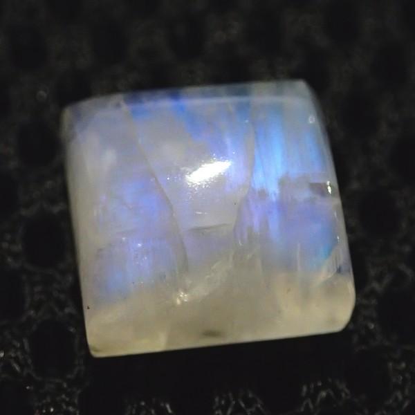 30395-『天然石ルース』　レインボームーンストーン（ホール無）　約１２ｘ１２mm（２．０ｇ）　１個 |  | 02