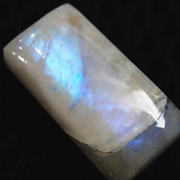 30396-『天然石ルース』　レインボームーンストーン（ホール無）　約１９ｘ１０mm（２．９ｇ）　１個 |  | 02