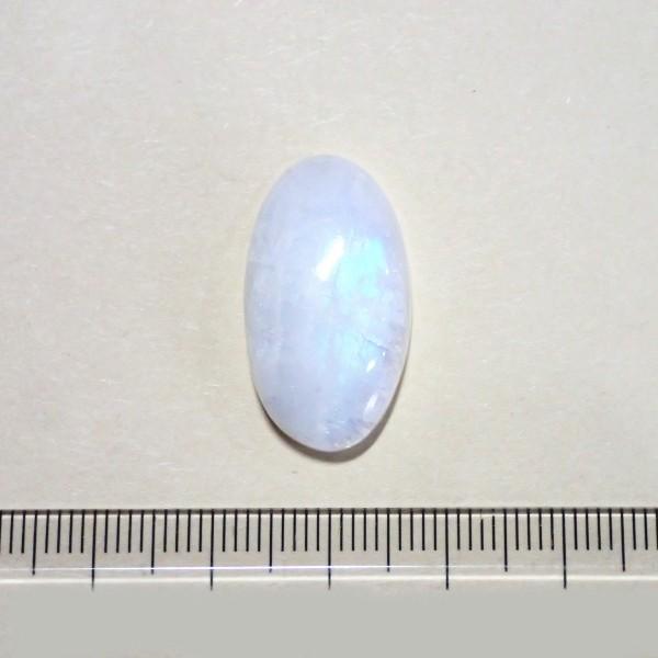 30400-『天然石ルース』　レインボームーンストーン（ホール無）　約２６ｘ１５mm（４．１ｇ）　１個 |  | 03