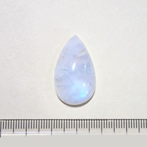 30403-『天然石ルース』　レインボームーンストーン（ホール無）　約２９ｘ１７mm（５．２ｇ）　１個 |  | 03
