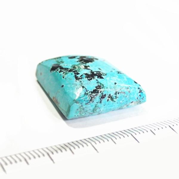 30450-『天然石ルース』　クリソコラ マラカイト（ホール無）　約２４ｘ２１mm（６．５ｇ）　１個 |  | 01