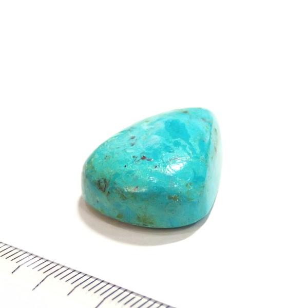 30451-『天然石ルース』　クリソコラ マラカイト（ホール無）　約２８ｘ２２mm（６．８ｇ）　１個 |  | 02