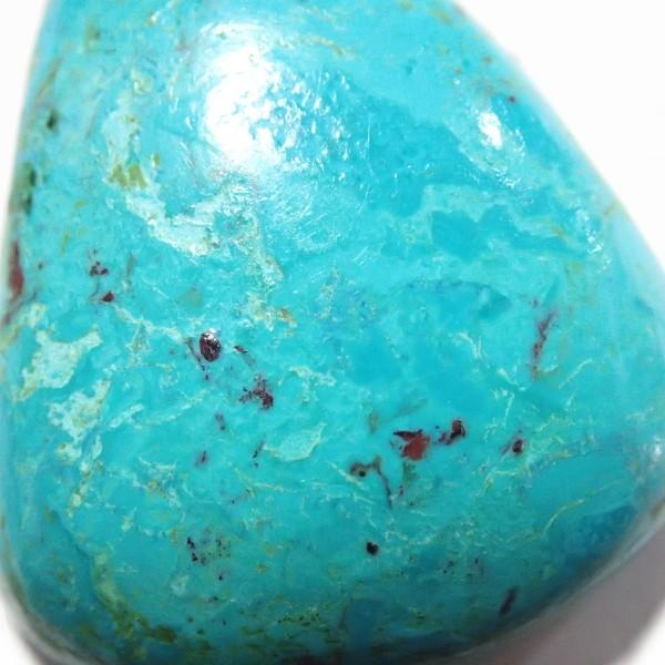 30451-『天然石ルース』　クリソコラ マラカイト（ホール無）　約２８ｘ２２mm（６．８ｇ）　１個 |  | 03