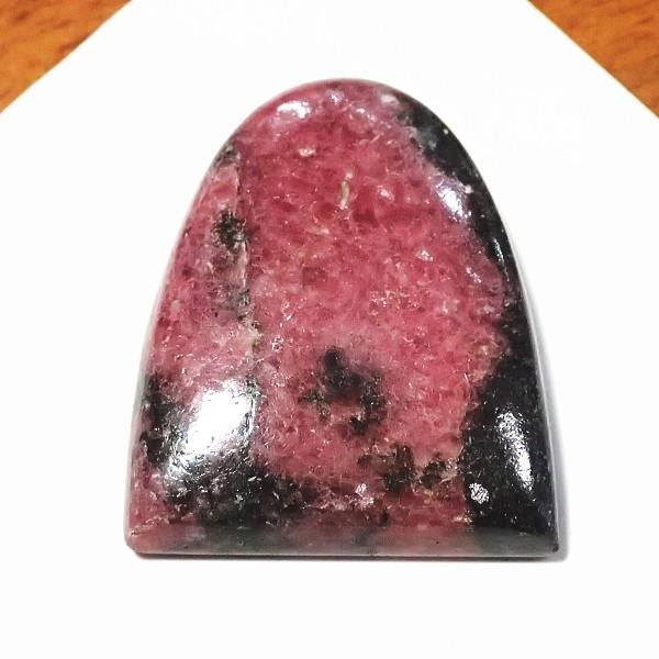 30460-『天然石ルース』　ロードナイト（ホール無）　約３０ｘ２６mm（１３．２ｇ）　１個 | 