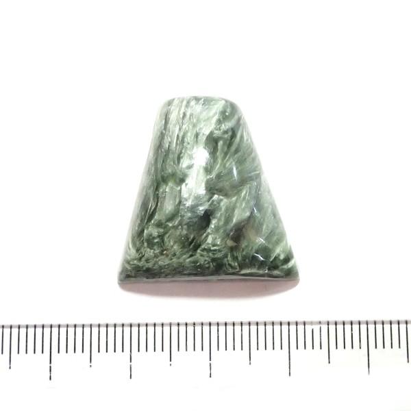 30475-『天然石ルース』　セラフィナイト（ホール無）　約２４ｘ２３mm（６．８ｇ）　１個 | 