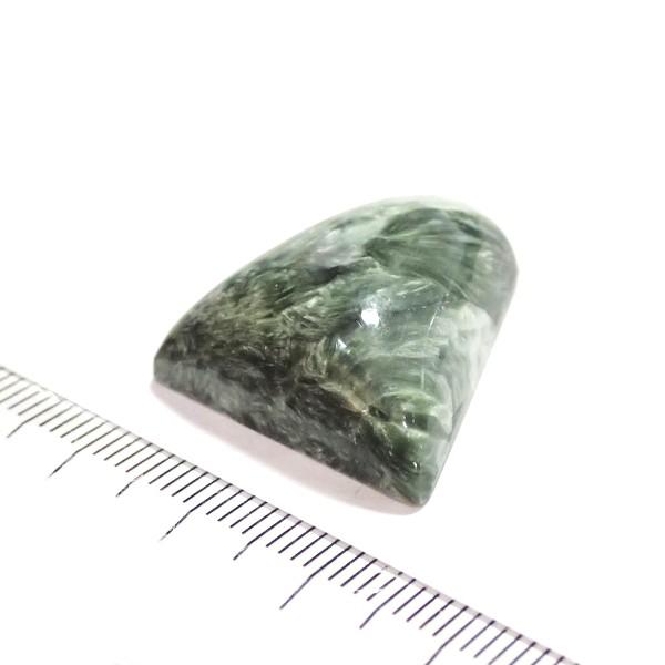 30475-『天然石ルース』　セラフィナイト（ホール無）　約２４ｘ２３mm（６．８ｇ）　１個 |  | 02