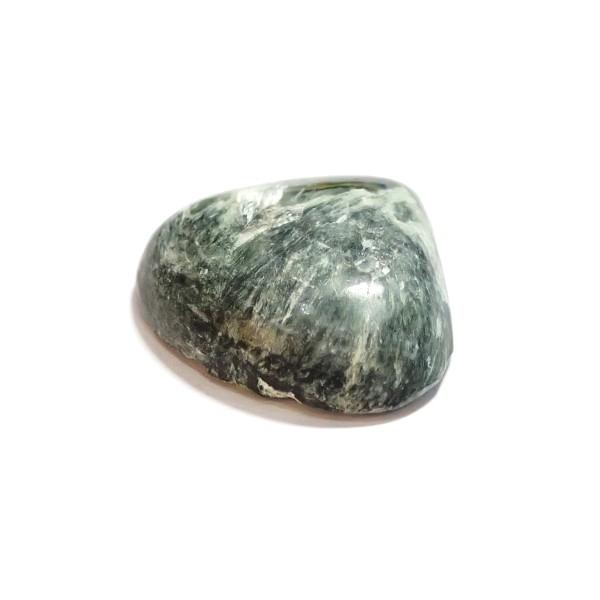 30477-『天然石ルース』　セラフィナイト（ホール無）　約２５ｘ２９mm（６．７ｇ）　１個 |  | 02