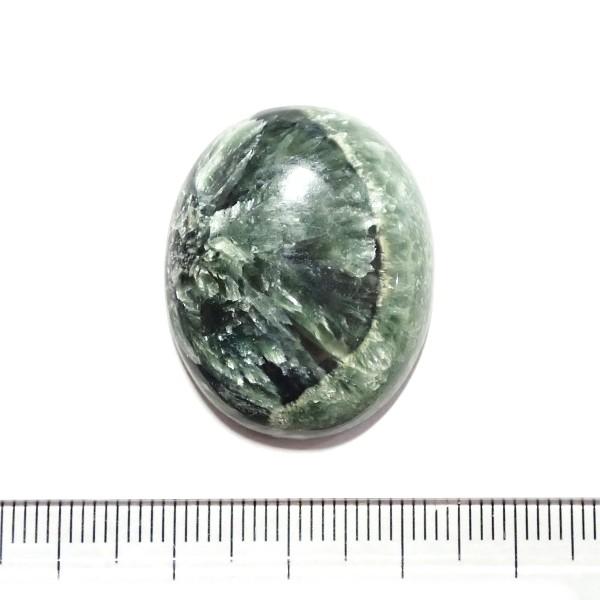 30479-『天然石ルース』　セラフィナイト（ホール無）　約２９ｘ２４mm（８．８ｇ）　１個 | 