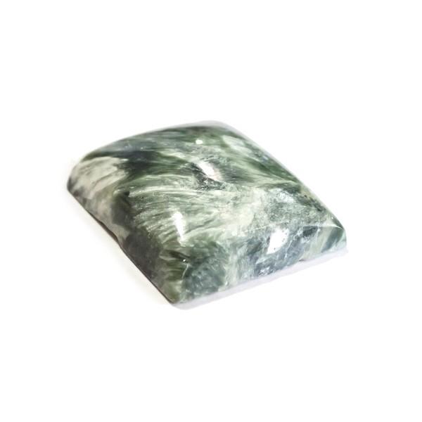 30480-『天然石ルース』　セラフィナイト（ホール無）　約２６ｘ２２mm（７．３ｇ）　１個 |  | 01