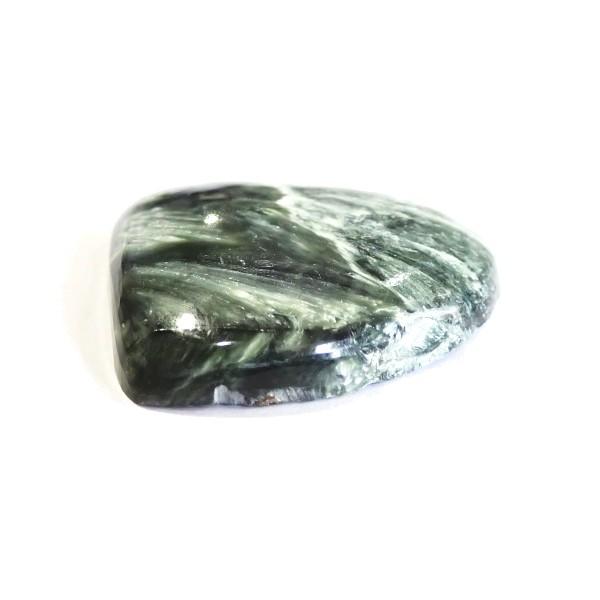 30481-『天然石ルース』　セラフィナイト（ホール無）　約３２ｘ２８mm（１０．０ｇ）　１個 |  | 01