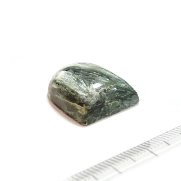 30483-『天然石ルース』　セラフィナイト（ホール無）　約２４ｘ１８mm（５．９ｇ）　１個 |  | 01