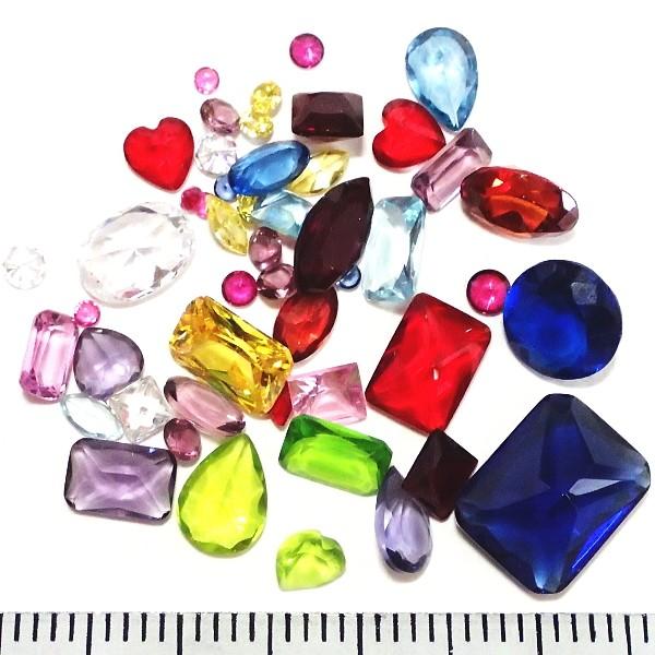 30542-〔ガラス〕　ファセットミックス　ＧｅｍＣｏｌｏｒ　約３ｇ/１パック |  | 01