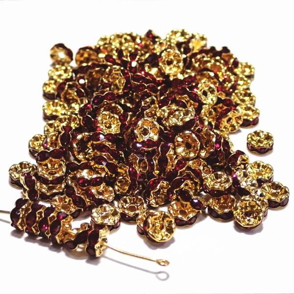 30559-《★卸価格40%OFF★ロンデル》　波ロンデル　フィッシャー/Ｇ　７mm　約２００個　※￥2000→￥1200※ | 