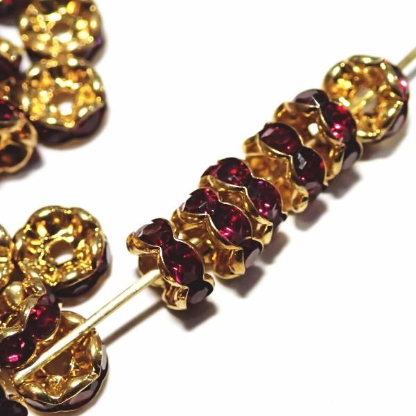 30559-《★卸価格40%OFF★ロンデル》　波ロンデル　フィッシャー/Ｇ　７mm　約２００個　※￥2000→￥1200※ |  | 01