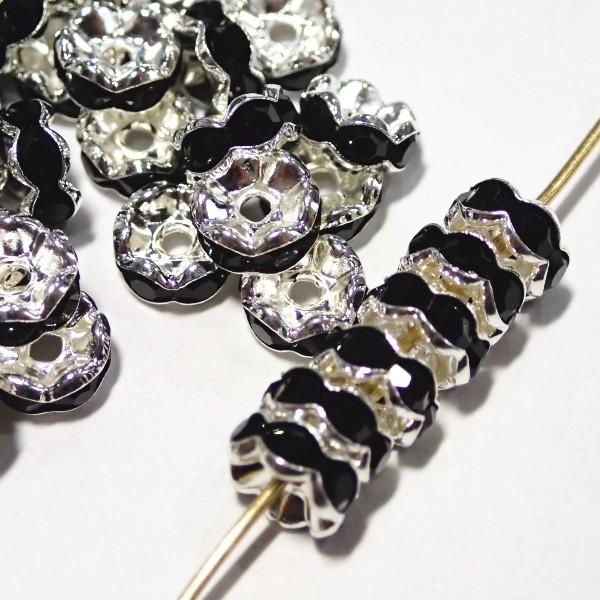 30562-《★卸価格40%OFF★ロンデル》　波ロンデル　ジェット/Ｓ　７mm　約２００個　※￥2000→￥1200※ |  | 01