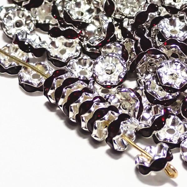 30563-《★卸価格40%OFF★ロンデル》　波ロンデル　シャム/Ｓ　７mm　約２００個　※￥2000→￥1200※ |  | 01