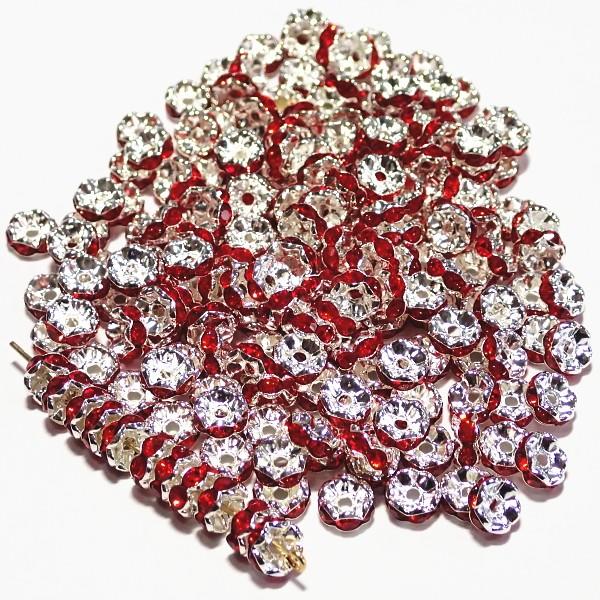 30564-《★卸価格40%OFF★ロンデル》　波ロンデル　ヒヤシンス/Ｓ　７mm　約２００個　※￥2000→￥1200※ | 