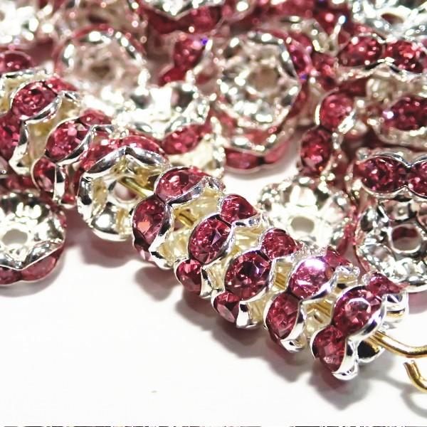 30565-《★卸価格40%OFF★ロンデル》　波ロンデル　ライトローズ/Ｓ　７mm　約２００個　※￥2000→￥1200※ |  | 01