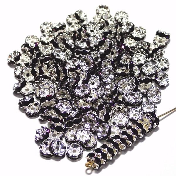 30567-《★卸価格40%OFF★ロンデル》　波ロンデル　アメジスト/Ｓ　７mm　約２００個　※￥2000→￥1200※ | 