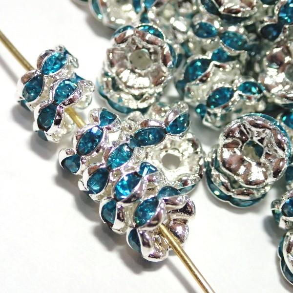 30570-《★卸価格40%OFF★ロンデル》　波ロンデル　アクアマリン/Ｓ　７mm　約２００個　※￥2000→￥1200※ |  | 01