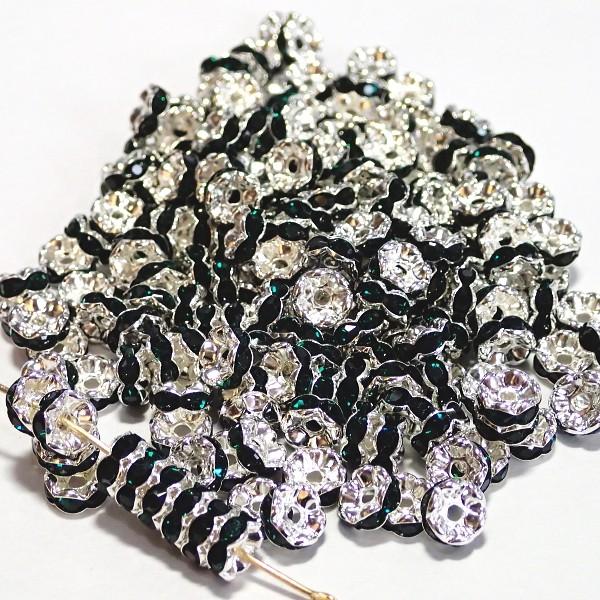 30572-《★卸価格40%OFF★ロンデル》　波ロンデル　エメラルド/Ｓ　７mm　約２００個　※￥2000→￥1200※ | 
