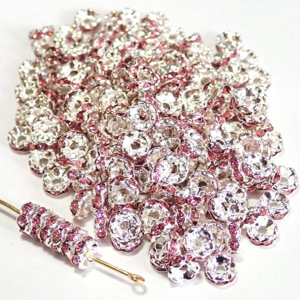30578-《★卸価格40%OFF★ロンデル》　波ロンデル　ライトローズ/Ｓ　６mm　約２００個　※￥1800→￥1080※ | 