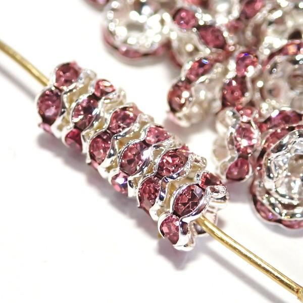 30578-《★卸価格40%OFF★ロンデル》　波ロンデル　ライトローズ/Ｓ　６mm　約２００個　※￥1800→￥1080※ |  | 01