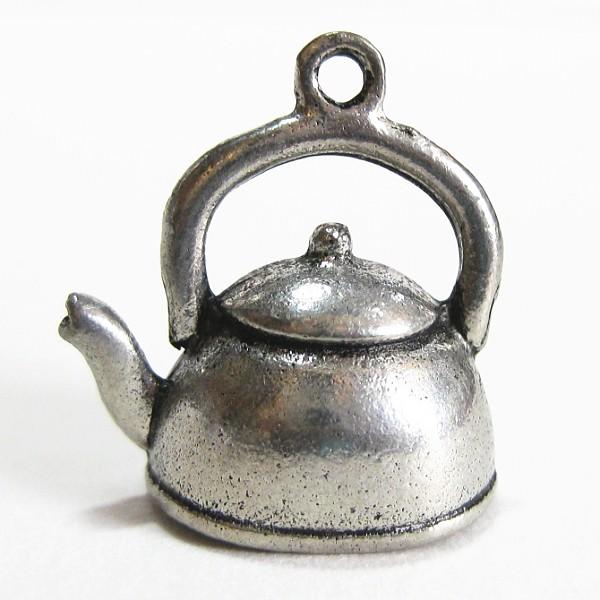 30649-【ＮＹピューター】　やかん　チャーム　銀古美　１９mm　５個/１セット | 