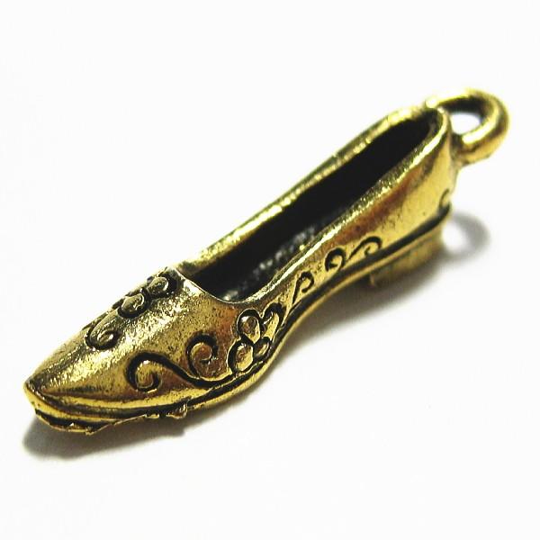 30664-【ＮＹピューター】　パンプス　チャーム　金古美　２０mm　５個/１セット | 