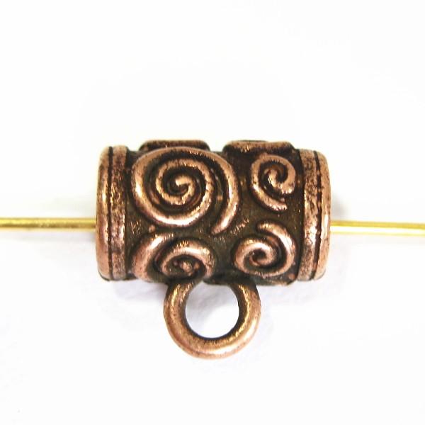 30708-【ＮＹピューター】　パーツ　銅古美　１１mm（ホール約４mm）　５個/１セット | 