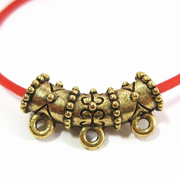 30711-【ＮＹピューター】　パーツ　金古美　２２mm（ホール約１mm）　５個/１セット | 