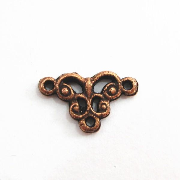 30717-【ＮＹピューター】　コネクター　銅古美　１２mm　５個/１セット | 