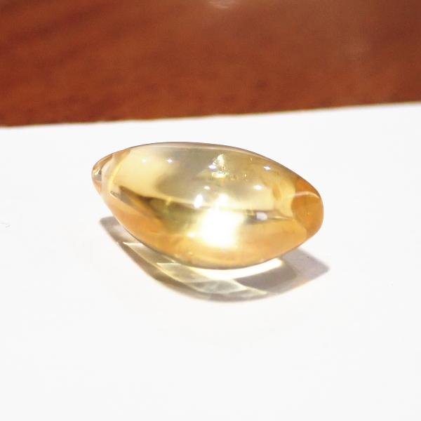 30767-《天然石ペンダント》　シトリン　約１８ｘ１２mm（２．３ｇ）　１個 |  | 01