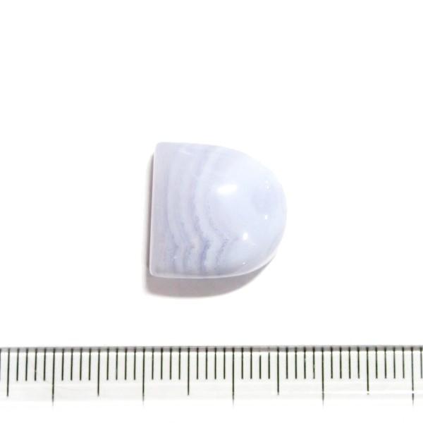 30801-『天然石ルース』　ブルーレースアゲート（ホール無）　約１５ｘ１５mm（３．７ｇ）　１個 |  | 01