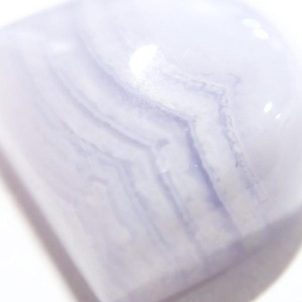 30801-『天然石ルース』　ブルーレースアゲート（ホール無）　約１５ｘ１５mm（３．７ｇ）　１個 |  | 03