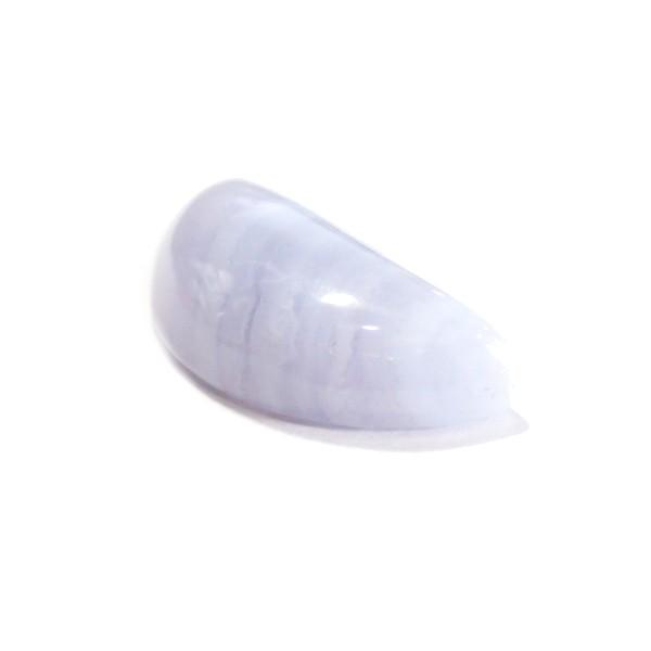 30802-『天然石ルース』　ブルーレースアゲート（ホール無）　約２７ｘ１３mm（３．８ｇ）　１個 |  | 02