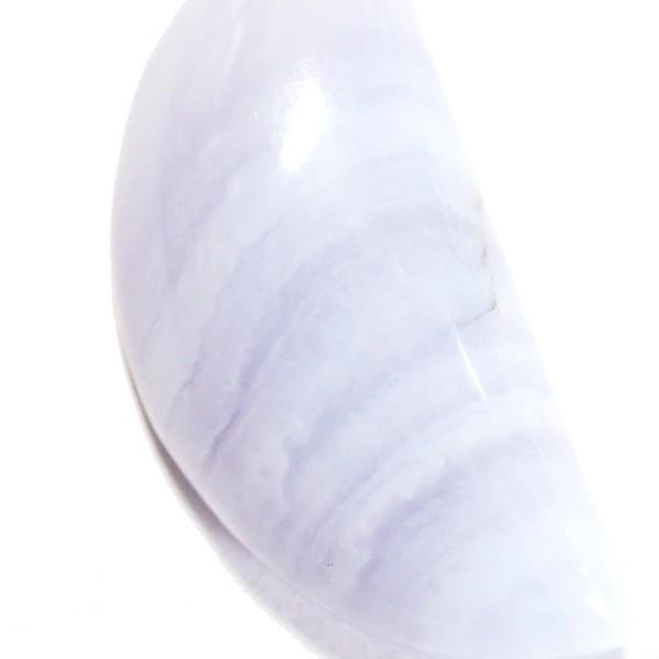 30802-『天然石ルース』　ブルーレースアゲート（ホール無）　約２７ｘ１３mm（３．８ｇ）　１個 |  | 03