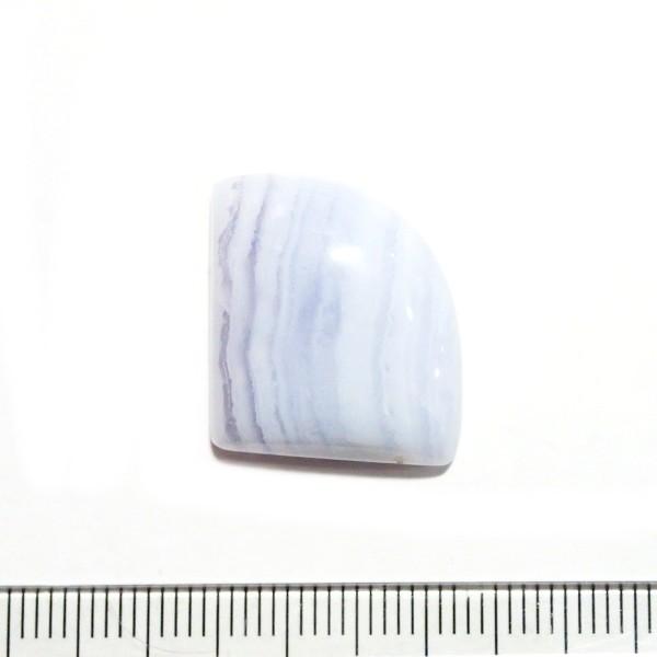 30803-『天然石ルース』　ブルーレースアゲート（ホール無）　約２０ｘ１８mm（４．７ｇ）　１個 |  | 01