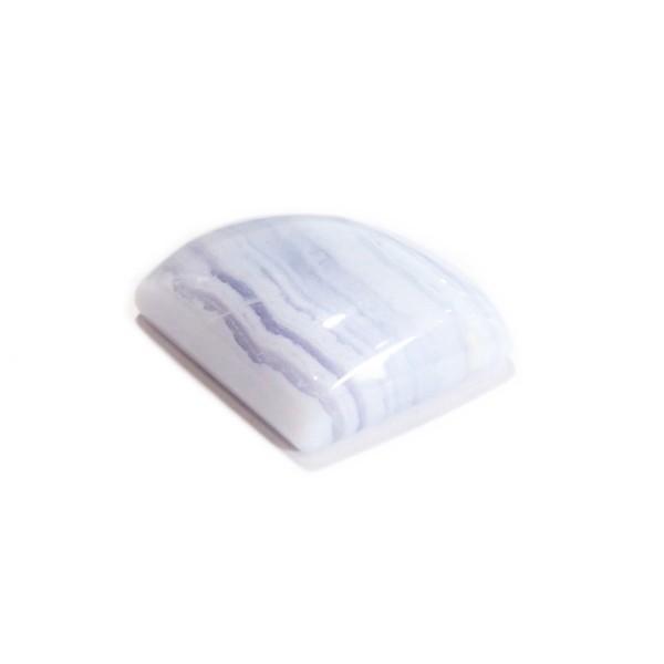 30803-『天然石ルース』　ブルーレースアゲート（ホール無）　約２０ｘ１８mm（４．７ｇ）　１個 |  | 02