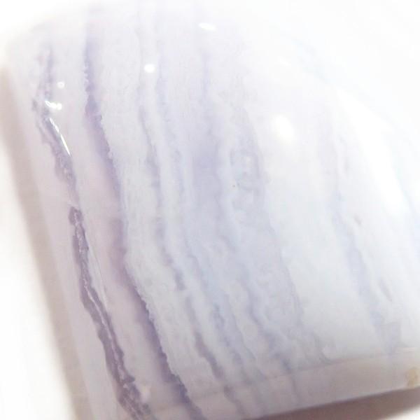 30803-『天然石ルース』　ブルーレースアゲート（ホール無）　約２０ｘ１８mm（４．７ｇ）　１個 |  | 03