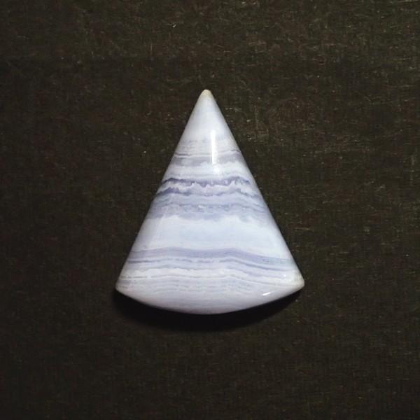 30804-『天然石ルース』　ブルーレースアゲート（ホール無）　約２５ｘ２１mm（５．２ｇ）　１個 | 