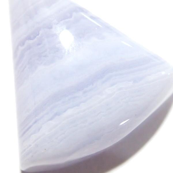 30804-『天然石ルース』　ブルーレースアゲート（ホール無）　約２５ｘ２１mm（５．２ｇ）　１個 |  | 03