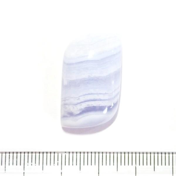 30808-『天然石ルース』　ブルーレースアゲート（ホール無）　約２５ｘ１６mm（６．３ｇ）　１個 |  | 01