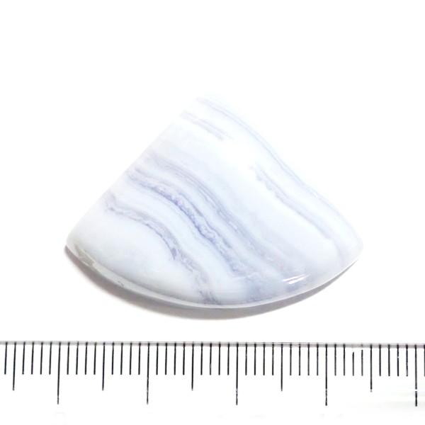 30811-『天然石ルース』　ブルーレースアゲート（ホール無）　約３３ｘ２５mm（８．９ｇ）　１個 |  | 01