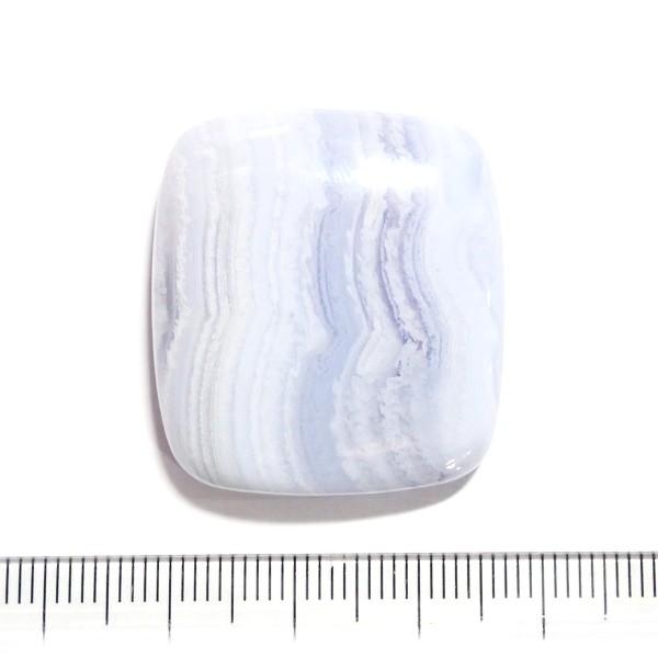 30814-『天然石ルース』　ブルーレースアゲート（ホール無）　約３１ｘ２８mm（１６．４ｇ）　１個 |  | 01