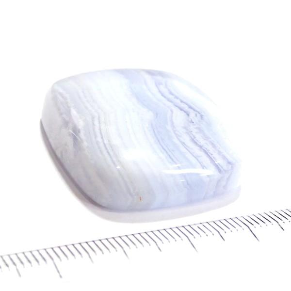 30814-『天然石ルース』　ブルーレースアゲート（ホール無）　約３１ｘ２８mm（１６．４ｇ）　１個 |  | 02